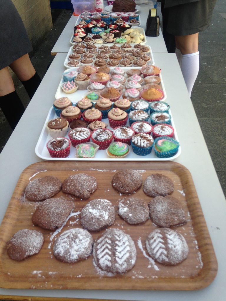 The product: all hand made cupcakes by the Young Entrepreneurs 