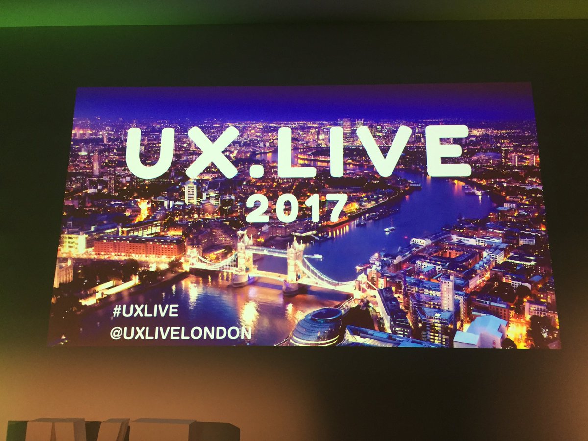 UX Live conference October 2017 London